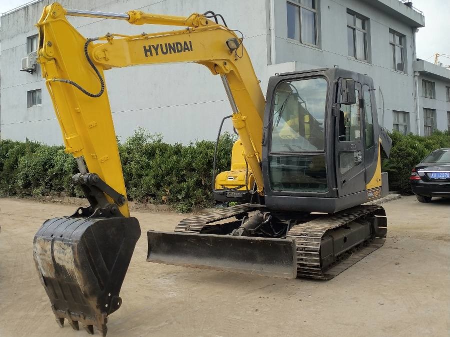 كوريا حفرة هيونداي مستعملة للبيع يد ثانية R80-7 8 طن Jindongyu الآلات
